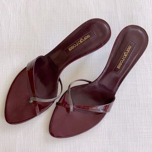 Sergio Rossi kitten heal sandals, size 39.5